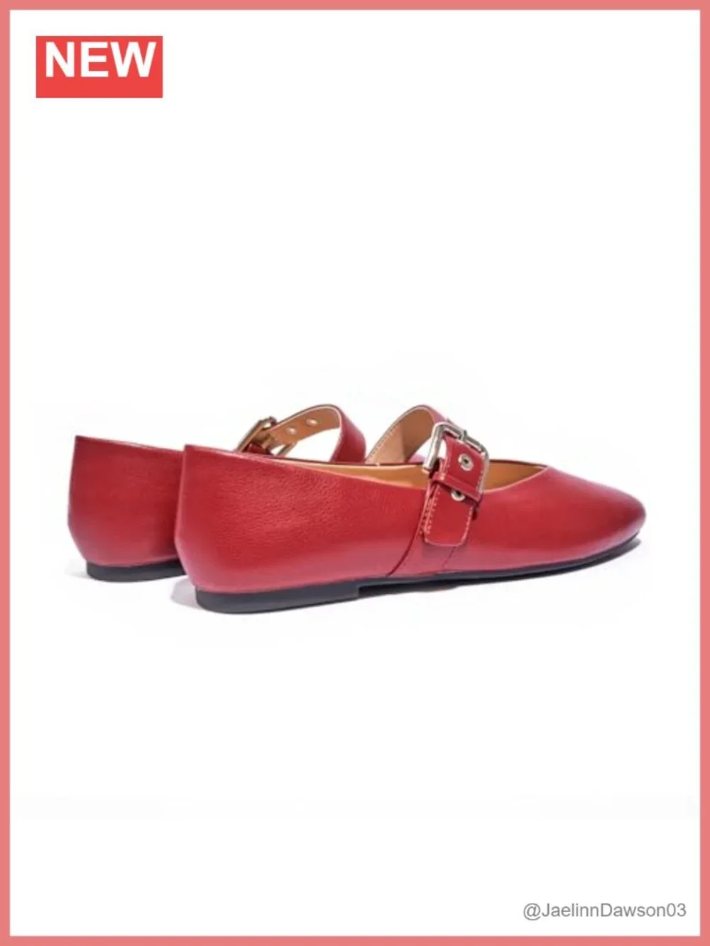 C.Paravano Women Mary Jane Flats Round Toe Slip On Leather Shoes Adjustable